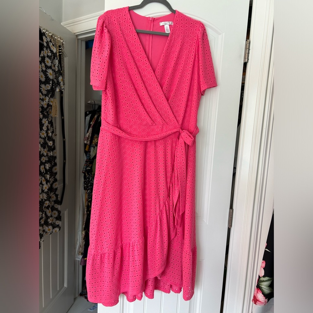 Lovely Barbie Pink eyelet dress